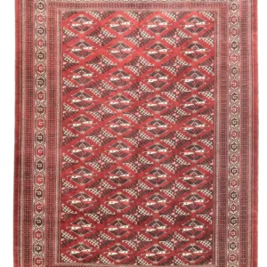 Tapete turquaman - 390 x 280 cm - vermelho