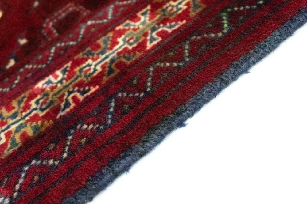 Tapete turquaman - 86 x 62 cm - vermelho