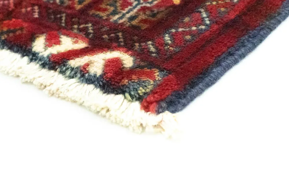 Tapete turquaman - 86 x 62 cm - vermelho