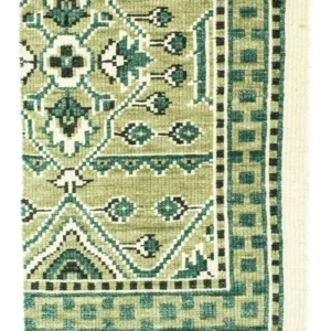 Tapete de lã - 87 x 64 cm - verde