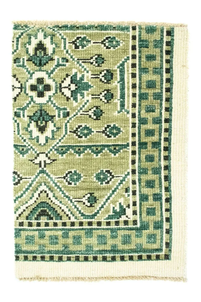 Tapete de lã - 87 x 64 cm - verde