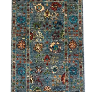 Tapete Ziegler - 132 x 81 cm - azul-mar