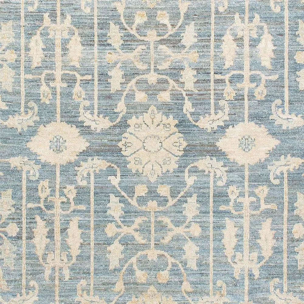Tapete Ziegler - 206 x 153 cm - azul claro