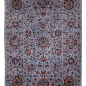 Tapete Ziegler - 274 x 213 cm - azul escuro