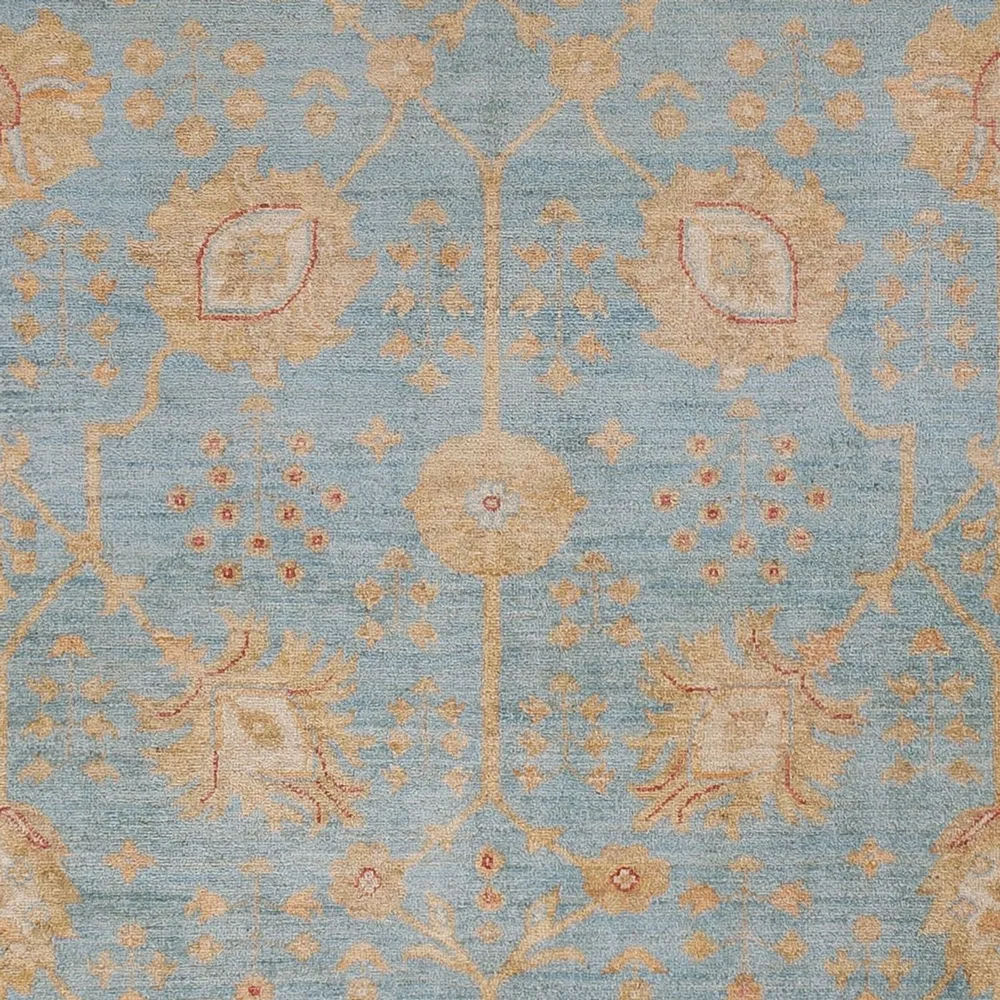 Tapete Ziegler - 299 x 253 cm - azul claro