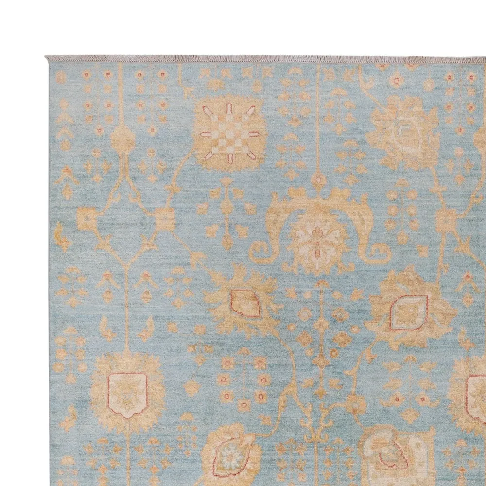 Tapete Ziegler - 299 x 253 cm - azul claro