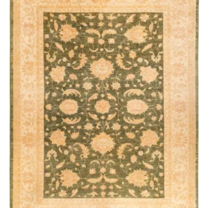 Tapete Ziegler - 346 x 258 cm - verde azeitona