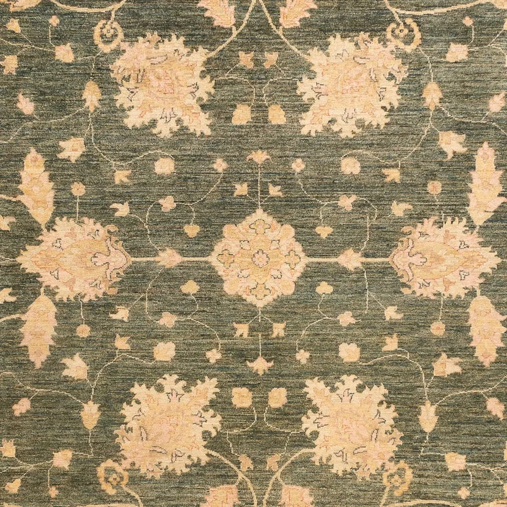 Tapete Ziegler - 348 x 256 cm - verde azeitona