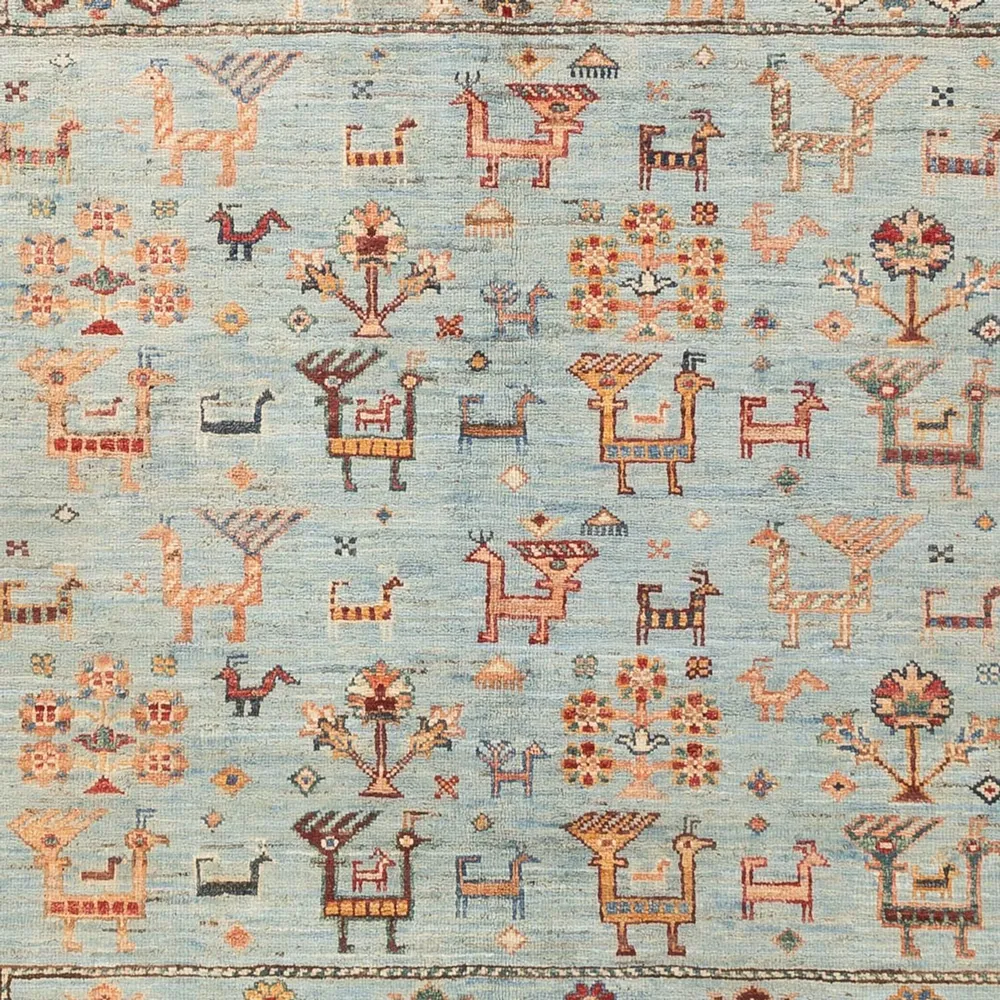 Tapete Ziegler - Ariana - 199 x 158 cm - azul claro
