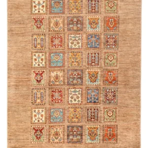 Tapete Ziegler - Bakhtiari - 178 x 124 cm - bege escuro