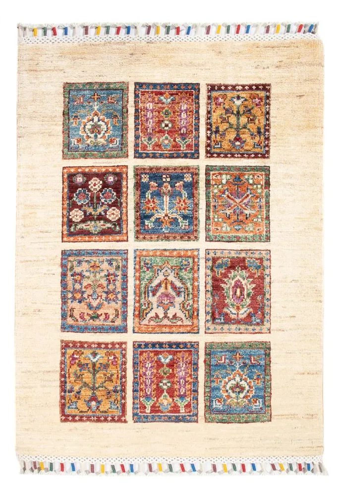 Tapete Ziegler - Bakhtiari - 88 x 62 cm - multicolorido
