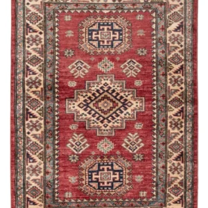 Tapete Ziegler - Kazak - 115 x 89 cm - vermelho
