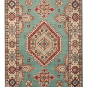 Tapete Ziegler - Kazak - 123 x 82 cm - turquesa