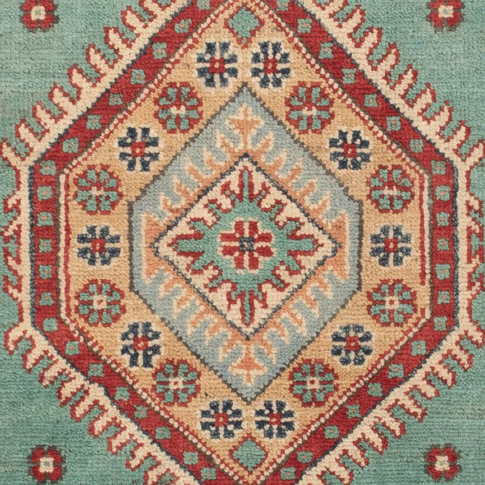 Tapete Ziegler - Kazak - 123 x 82 cm - turquesa