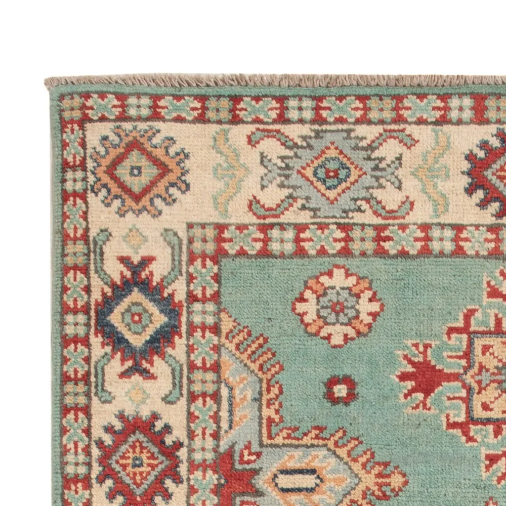 Tapete Ziegler - Kazak - 123 x 82 cm - turquesa