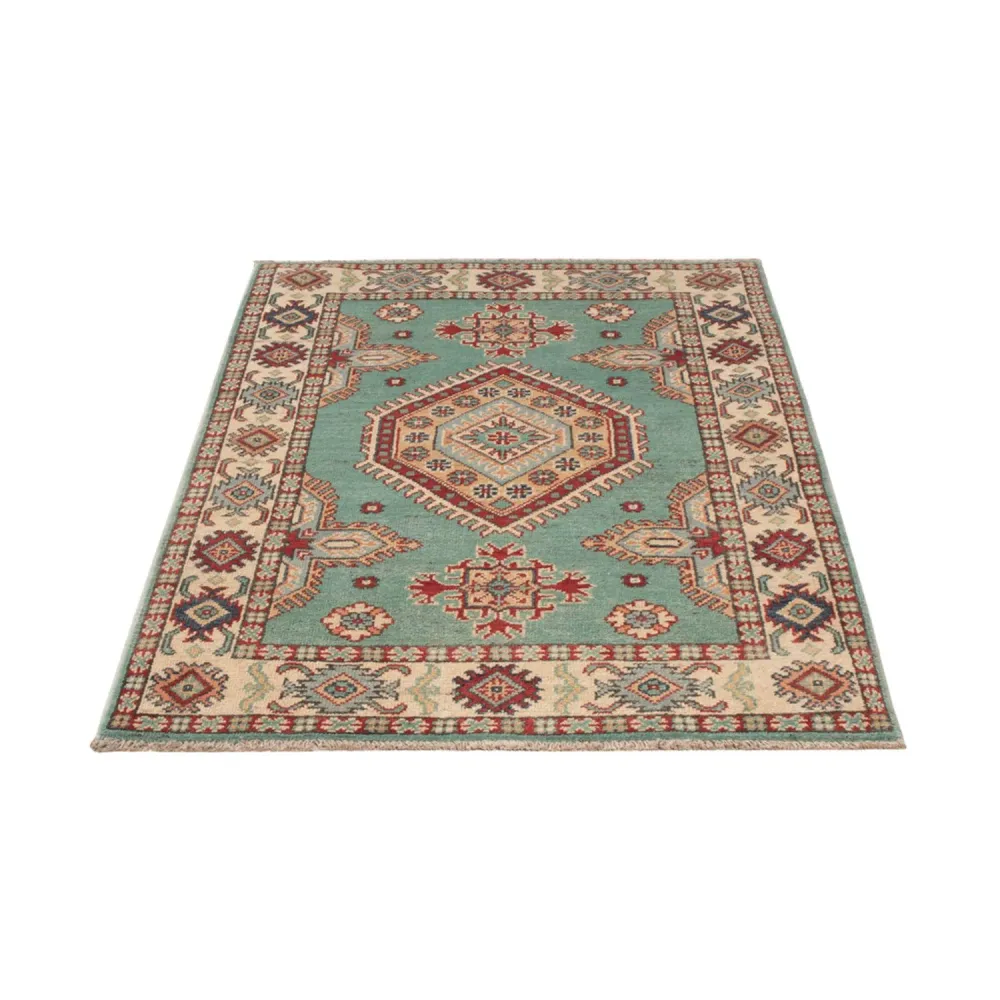 Tapete Ziegler - Kazak - 123 x 82 cm - turquesa
