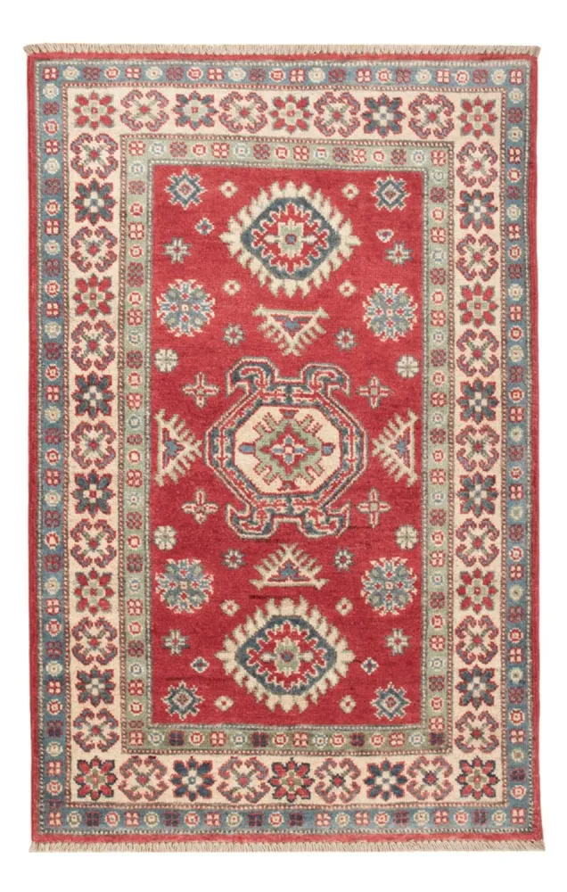Tapete Ziegler - Kazak - 124 x 80 cm - vermelho