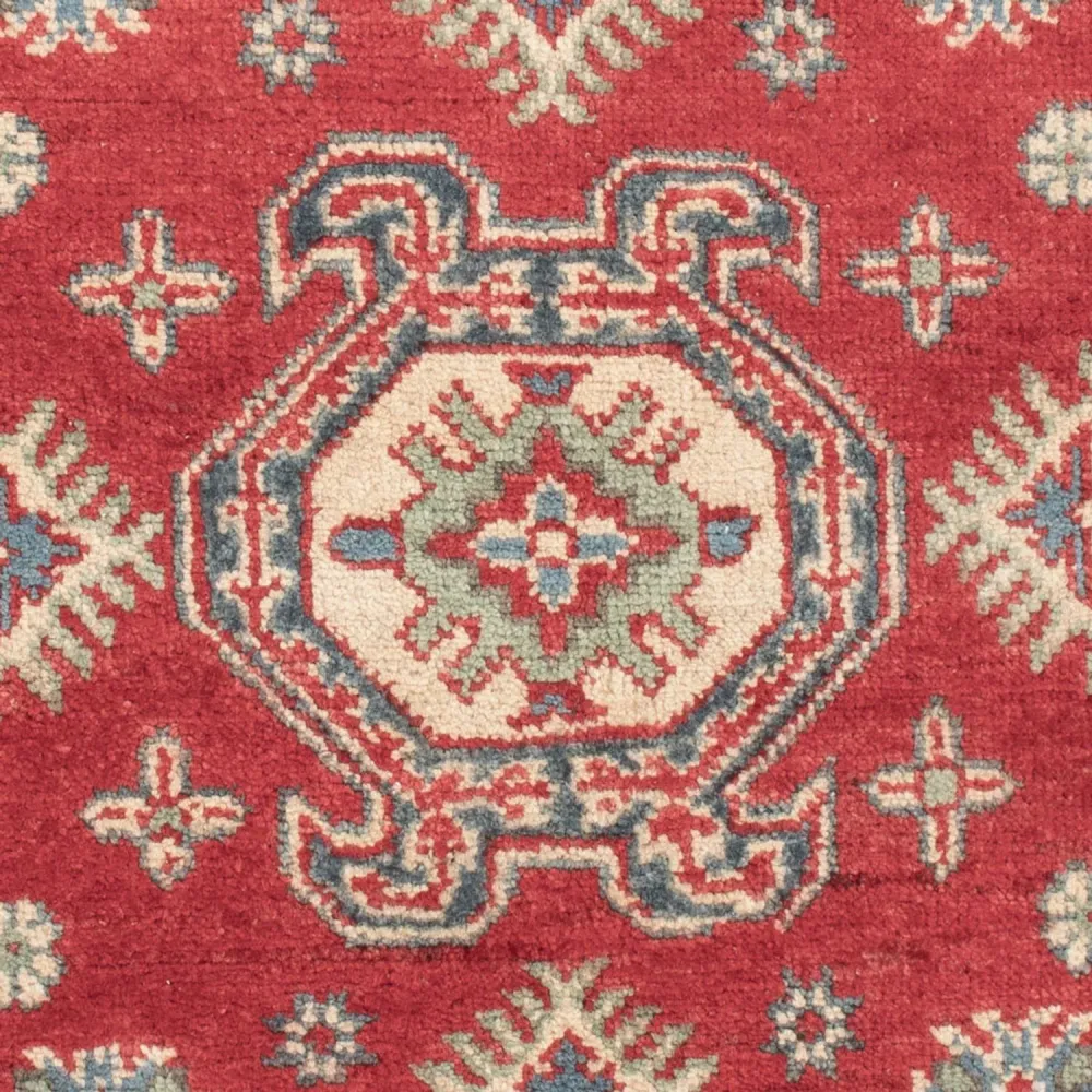 Tapete Ziegler - Kazak - 124 x 80 cm - vermelho