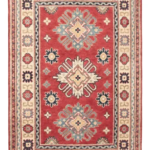 Tapete Ziegler - Kazak - 124 x 82 cm - vermelho