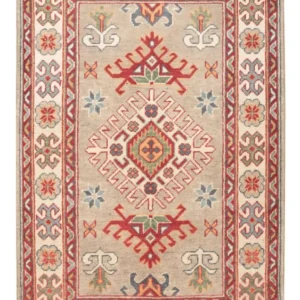 Tapete Ziegler - Kazak - 126 x 81 cm - verde claro