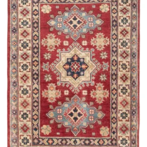 Tapete Ziegler - Kazak - 134 x 90 cm - vermelho