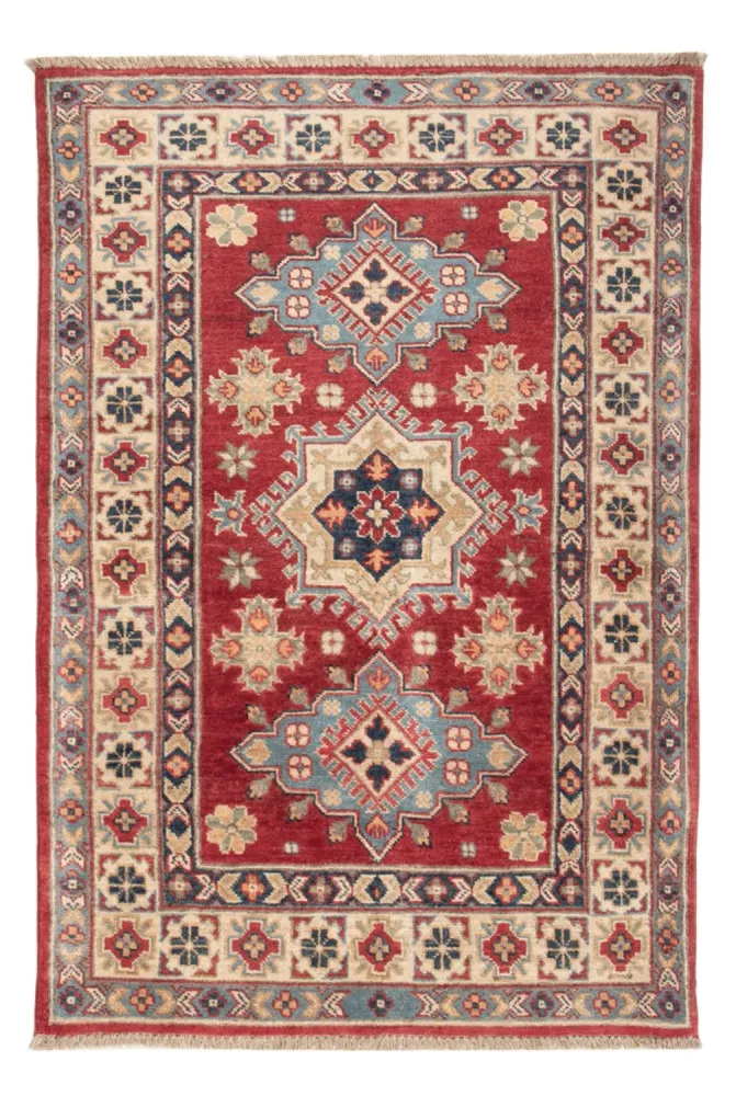 Tapete Ziegler - Kazak - 134 x 90 cm - vermelho