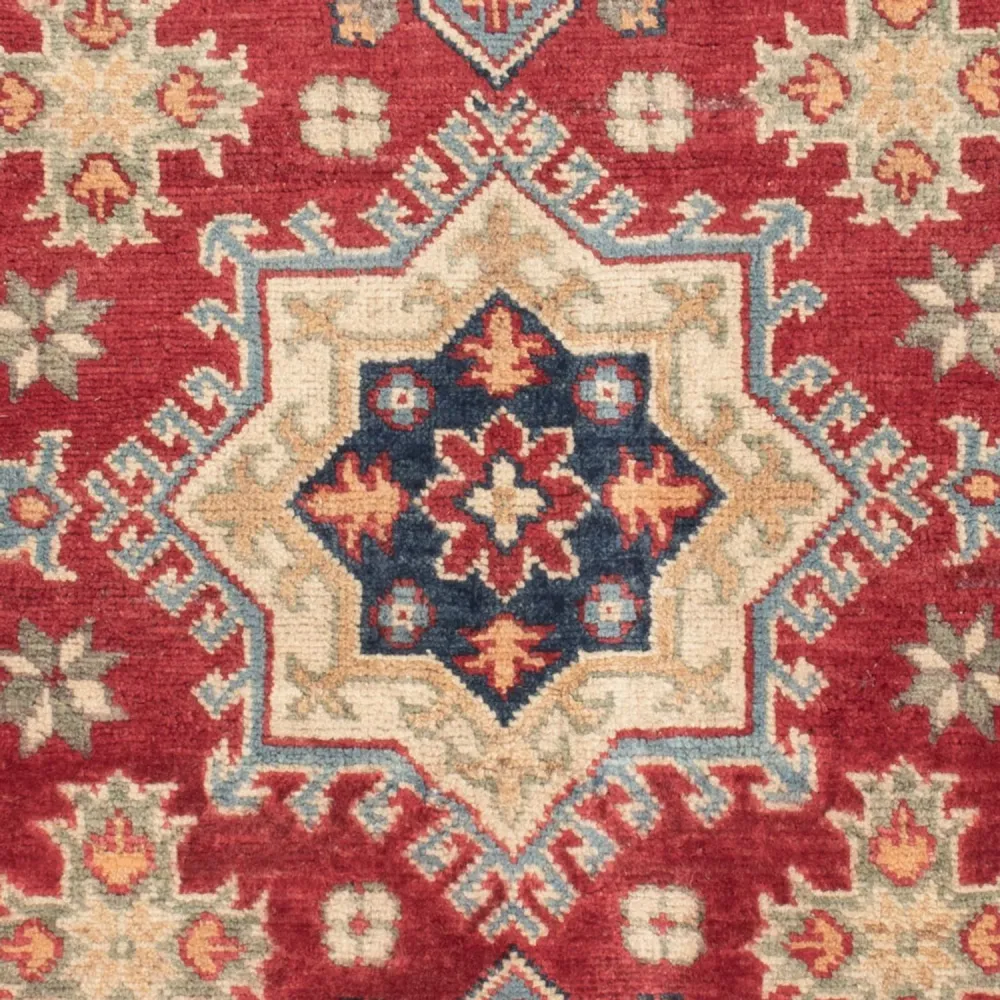 Tapete Ziegler - Kazak - 134 x 90 cm - vermelho