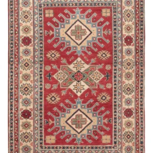 Tapete Ziegler - Kazak - 141 x 103 cm - vermelho