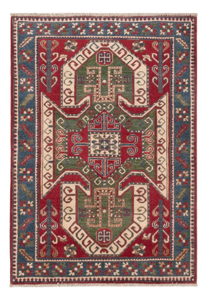 Tapete Ziegler - Kazak - 145 x 100 cm - vermelho