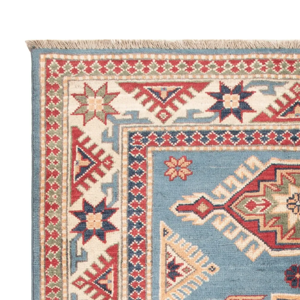 Tapete Ziegler - Kazak - 147 x 100 cm - azul claro