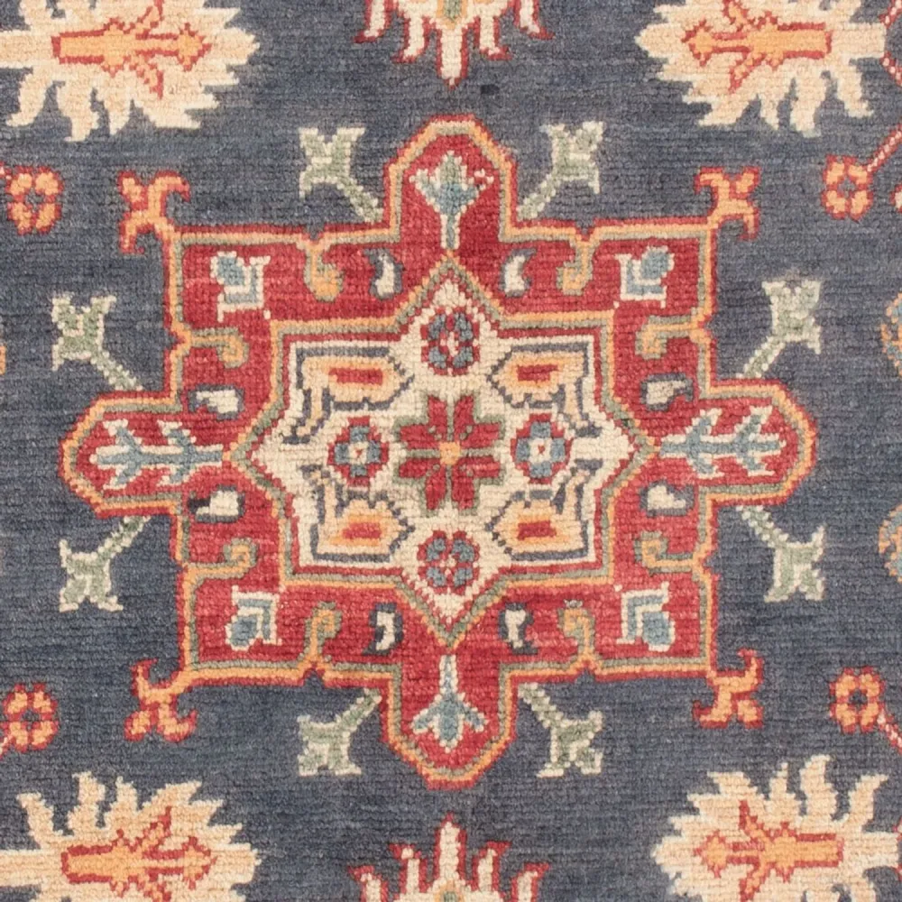 Tapete Ziegler - Kazak - 148 x 97 cm - azul escuro
