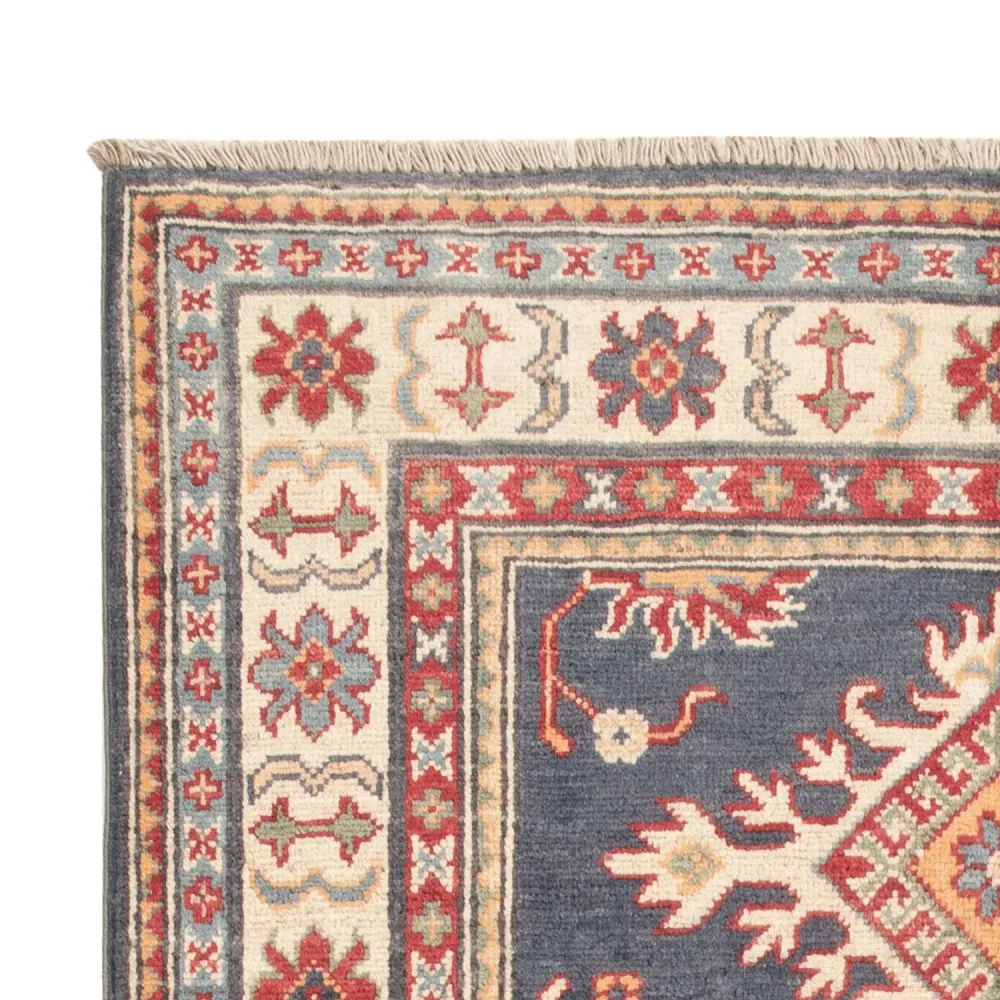 Tapete Ziegler - Kazak - 148 x 97 cm - azul escuro