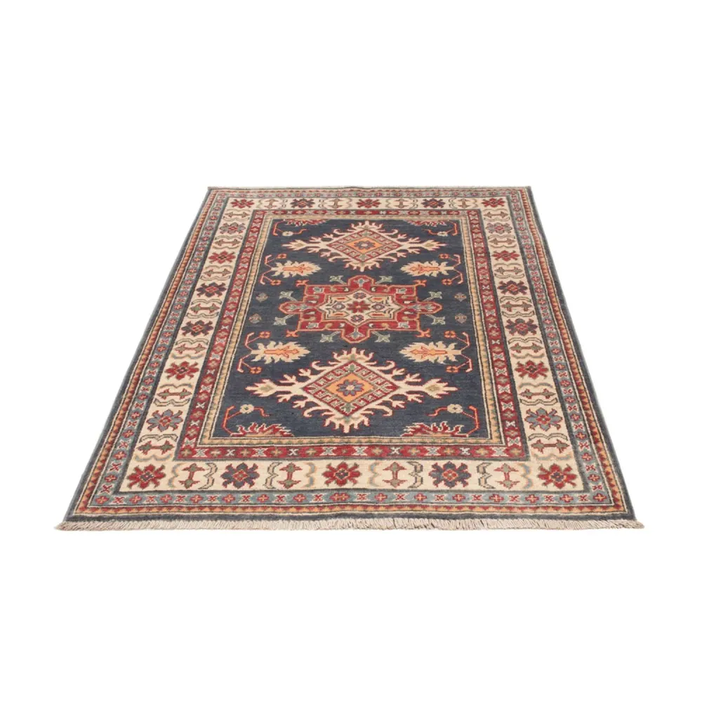Tapete Ziegler - Kazak - 148 x 97 cm - azul escuro