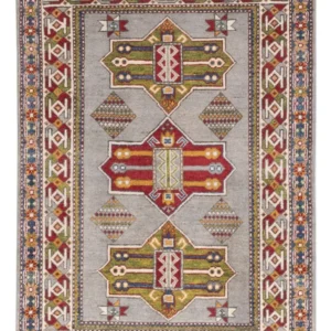 Tapete Ziegler - Kazak - 149 x 101 cm - azul claro