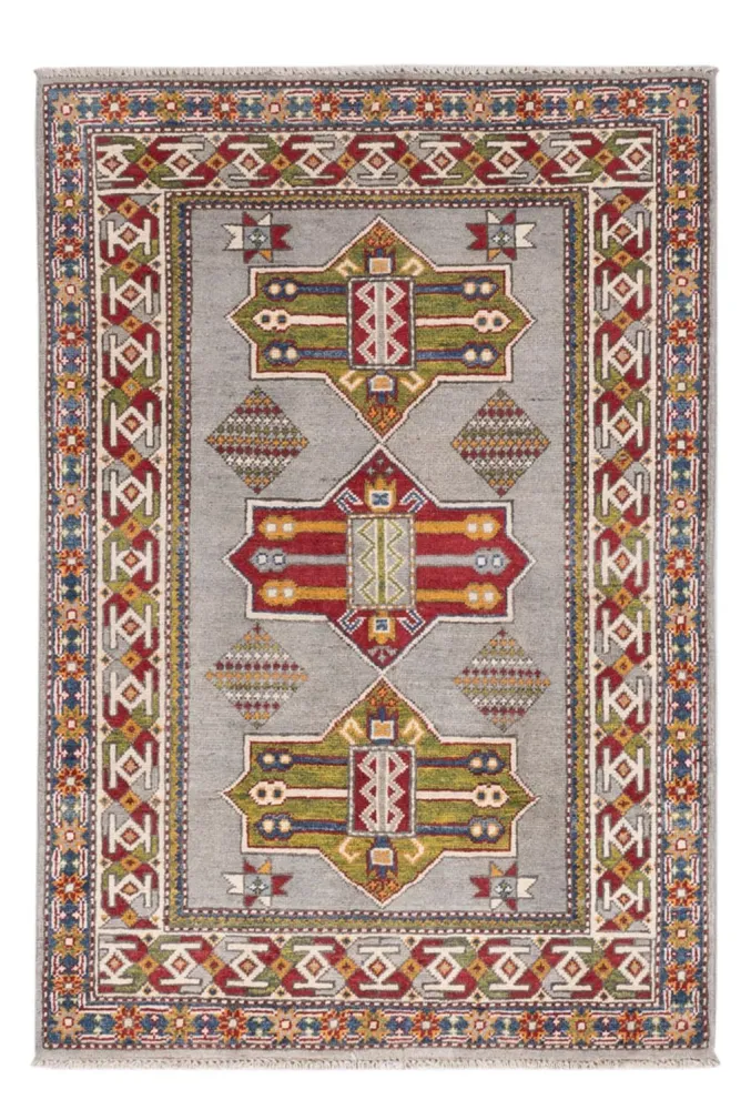Tapete Ziegler - Kazak - 149 x 101 cm - azul claro