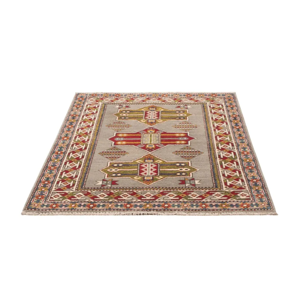 Tapete Ziegler - Kazak - 149 x 101 cm - azul claro