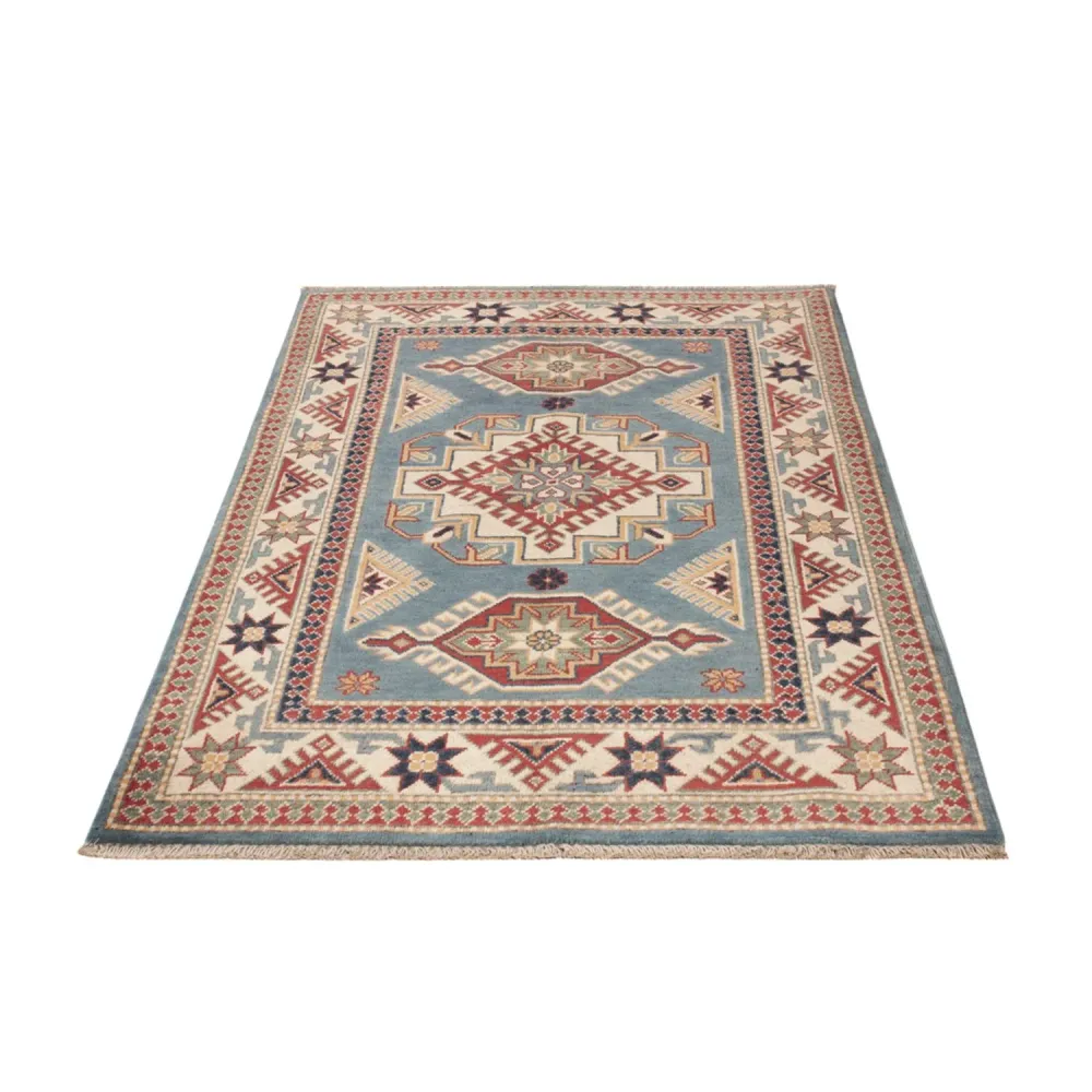 Tapete Ziegler - Kazak - 149 x 97 cm - azul claro