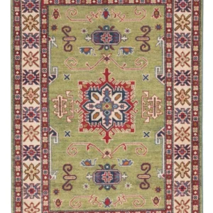 Tapete Ziegler - Kazak - 150 x 101 cm - verde