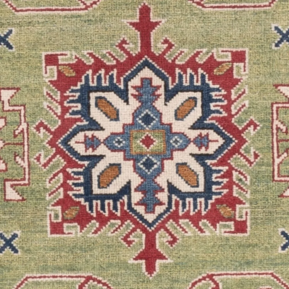 Tapete Ziegler - Kazak - 150 x 101 cm - verde
