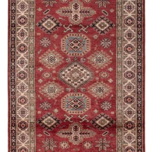 Tapete Ziegler - Kazak - 150 x 96 cm - vermelho