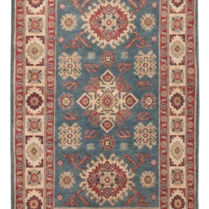 Tapete Ziegler - Kazak - 154 x 101 cm - azul