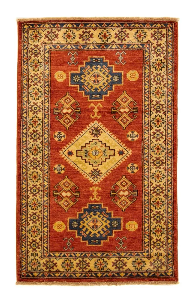 Tapete Ziegler - Kazak - 154 x 94 cm - ferrugem