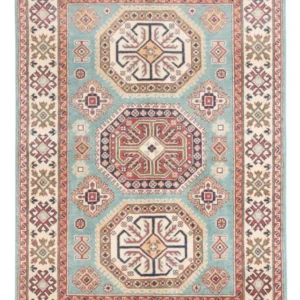 Tapete Ziegler - Kazak - 178 x 120 cm - azul claro