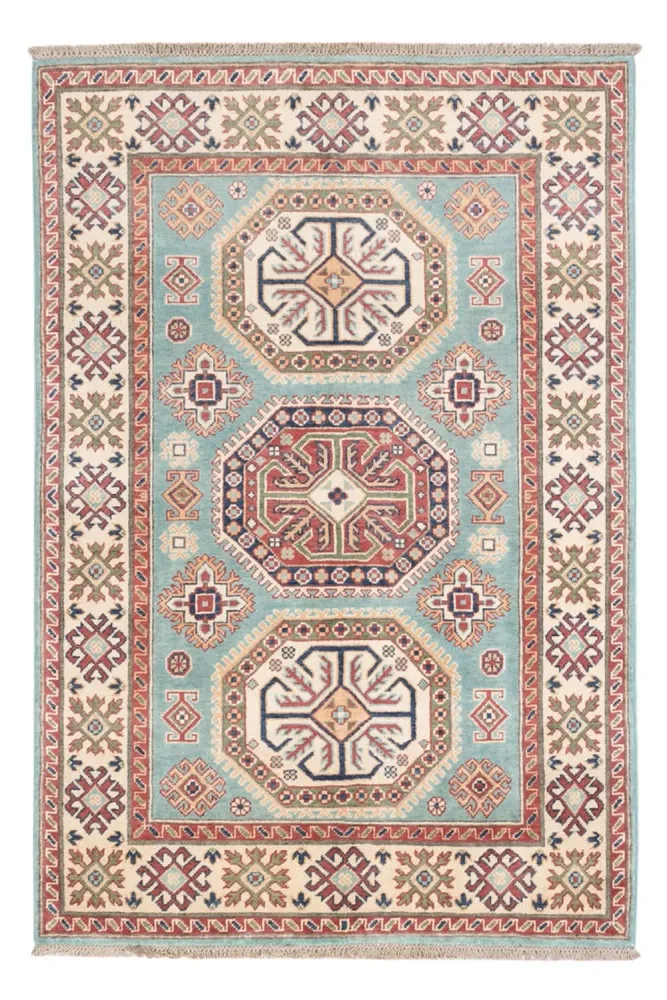 Tapete Ziegler - Kazak - 178 x 120 cm - azul claro