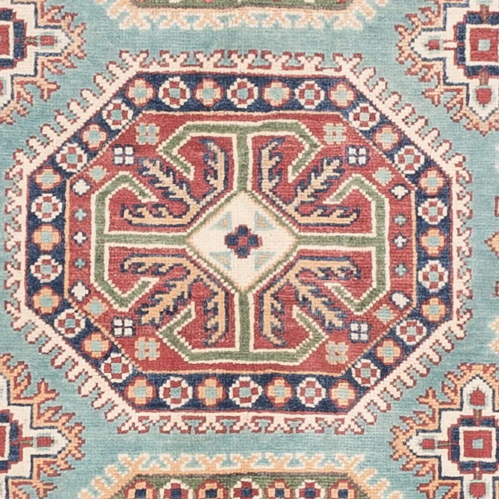 Tapete Ziegler - Kazak - 178 x 120 cm - azul claro