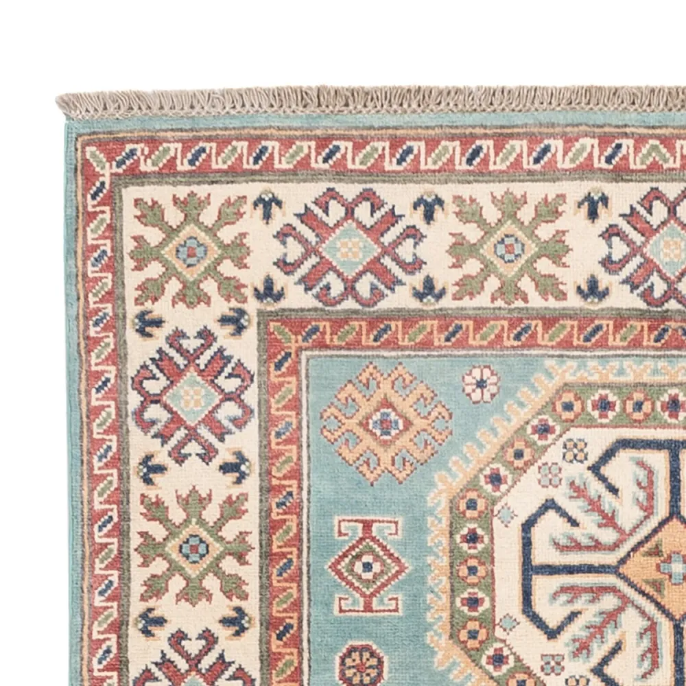 Tapete Ziegler - Kazak - 178 x 120 cm - azul claro
