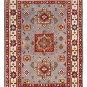 Tapete Ziegler - Kazak - 181 x 123 cm - azul claro