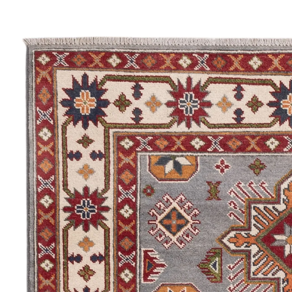 Tapete Ziegler - Kazak - 181 x 123 cm - azul claro