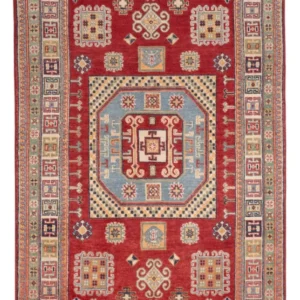 Tapete Ziegler - Kazak - 188 x 118 cm - vermelho