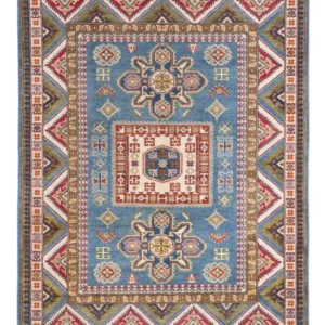 Tapete Ziegler - Kazak - 193 x 148 cm - azul